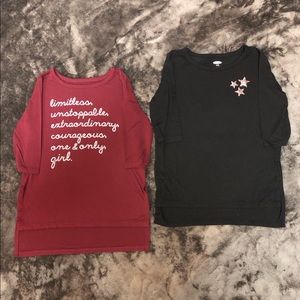 *SOLD*2 Girls Old Navy Knit Shirts, Size 5